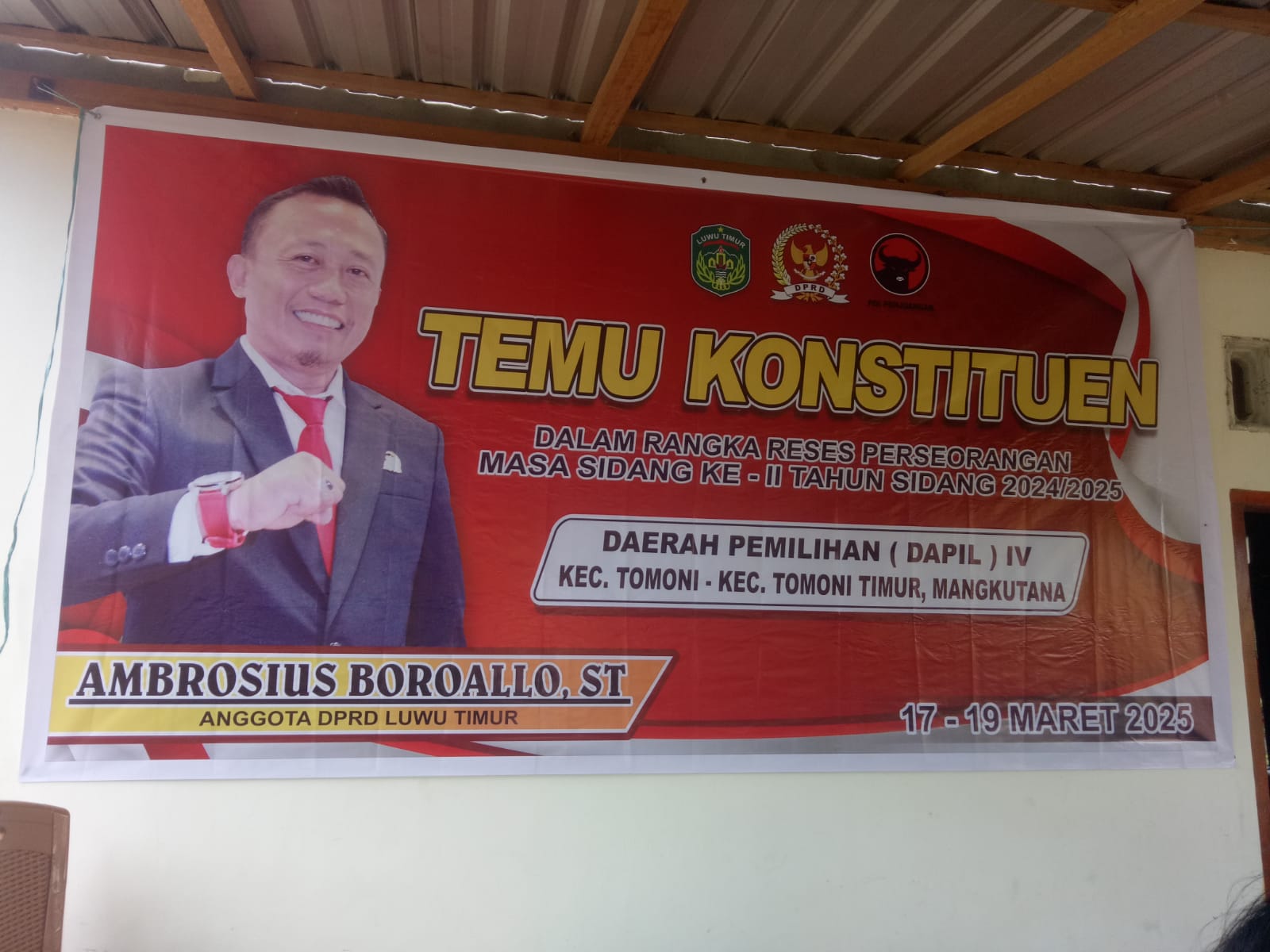 Reses Perseorangan Ambrosius Boroallo di Desa Manunggal, Disambut Hangat Warga
