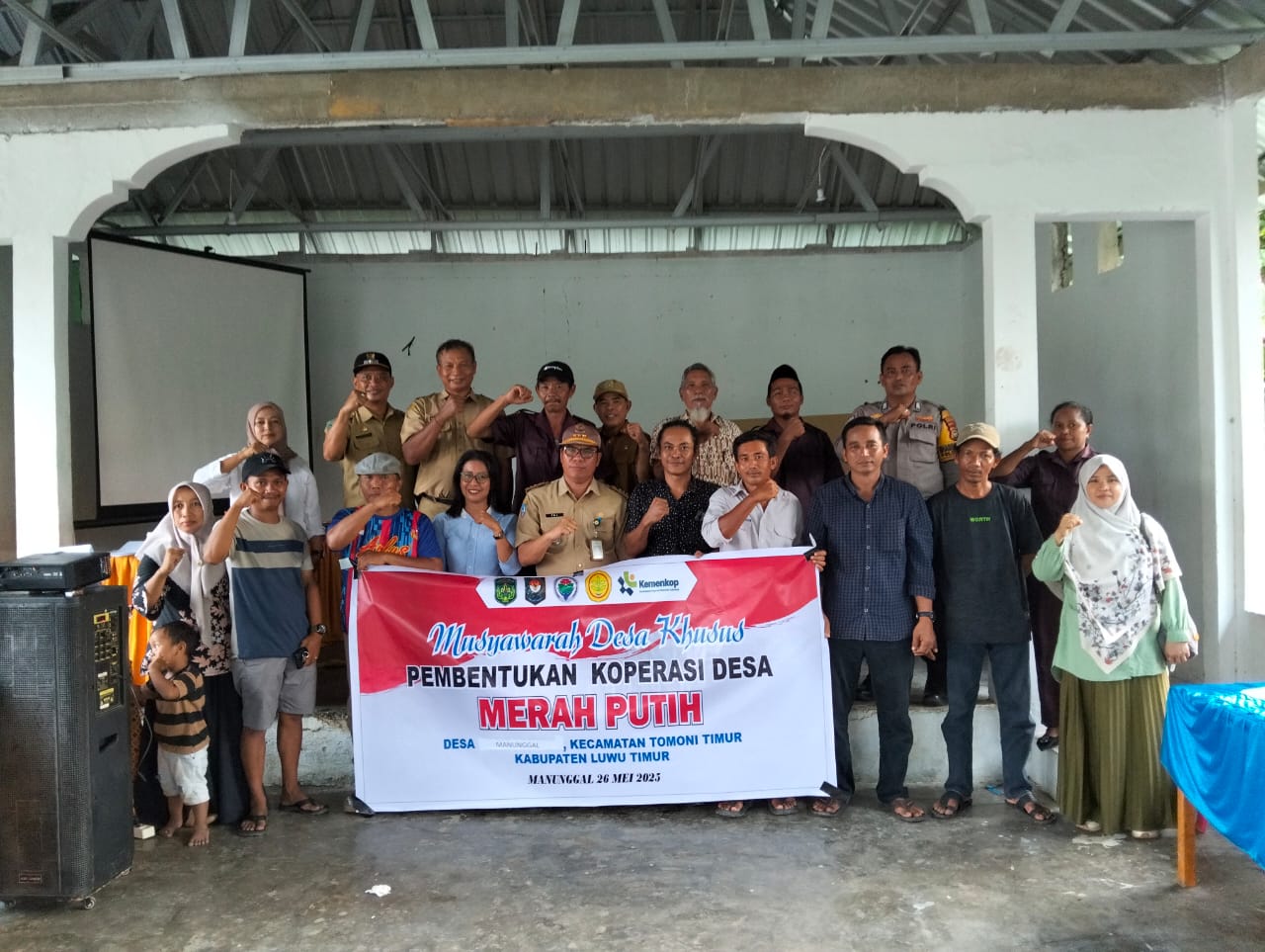 Koperasi Desa Merah Putih Manunggal Resmi Dibentuk, Dukung Perekonomian Warga