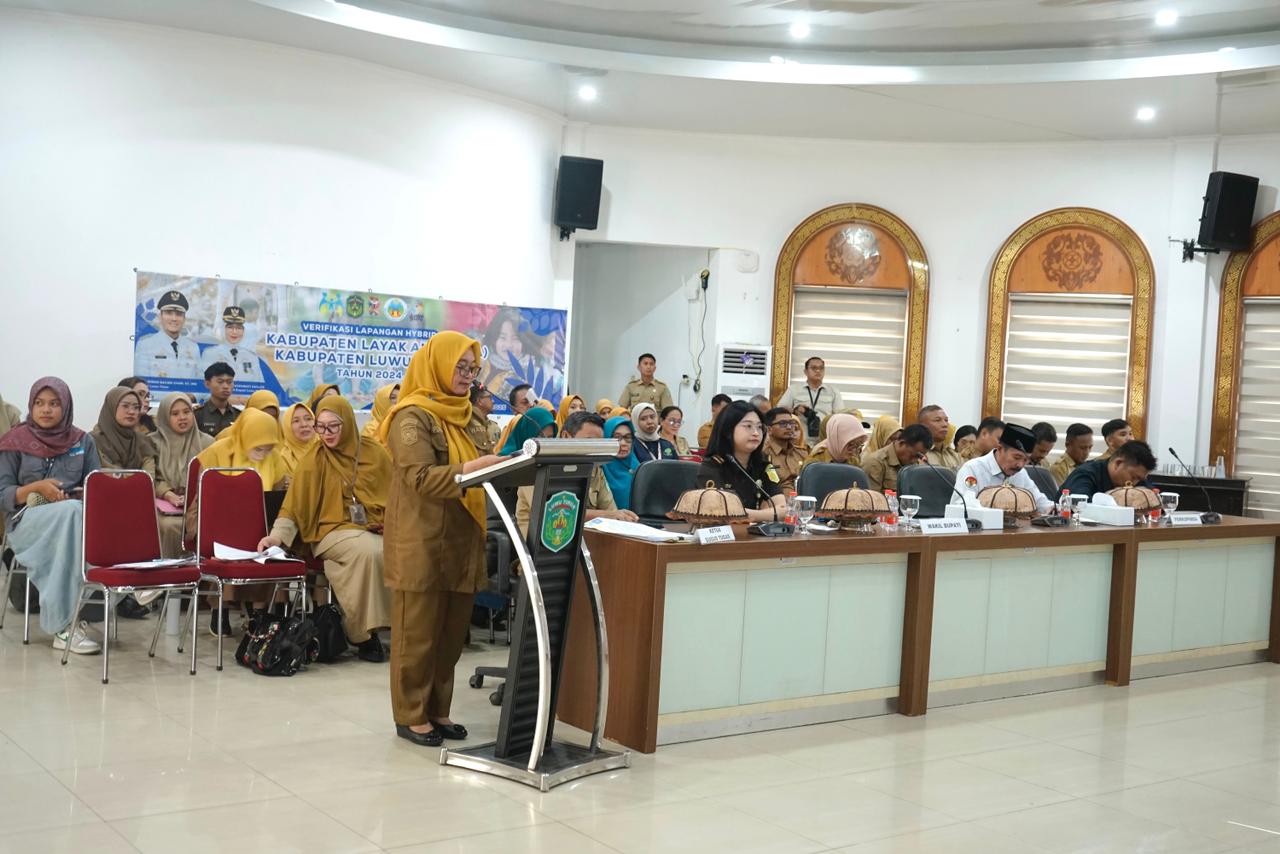Luwu Timur Targetkan Penghargaan KLA Lebih Tinggi, Wabup Puspawati Paparkan Capaian di Verlap Hybrid