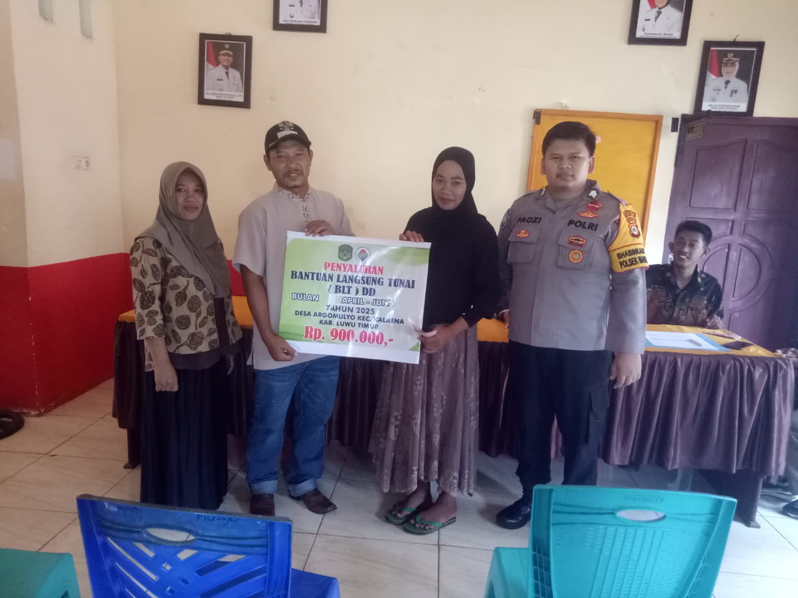 Pemdes Argomulyo Salurkan BLT Dana Desa Tahap II untuk 6 KPM, Jelang Idul Adha