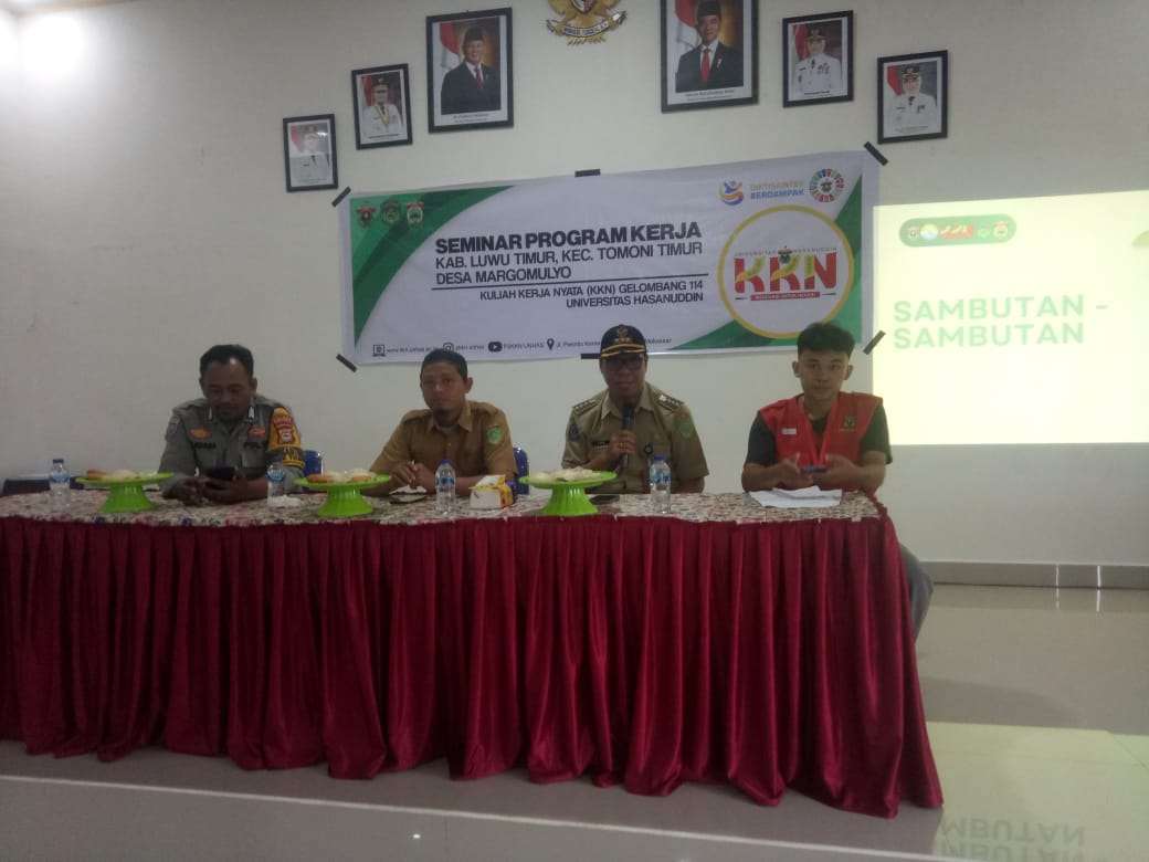 KKNT Universitas Hasanuddin Desa Margomulyo, Seminarkan Enam Proker Unggulan