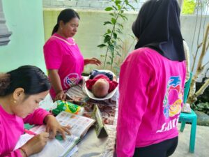 Posyandu Abdi Karya Rutin Gelar Penimbangan dan Imunisasi Bayi-Balita