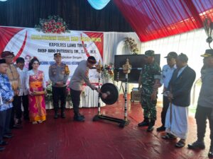 Kapolres Luwu Timur Luncurkan Garda Kamtibmas dan Resmikan Posko di Tomoni Timur